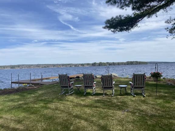 Sebago Waterfront Escape | Private Dock and Beach